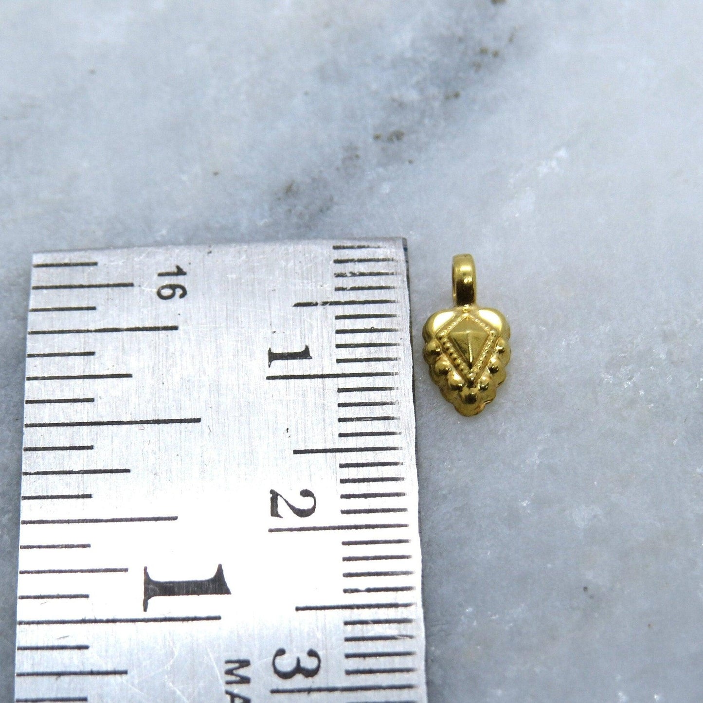 18k Gold Fancy Charm Pendant DIY Necklace Jewelry 10mm - Kanika Creations