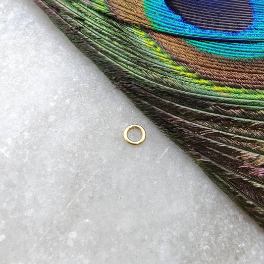 18k Solid Gold Jump Ring Components Sold By 5 - Kanika Creations