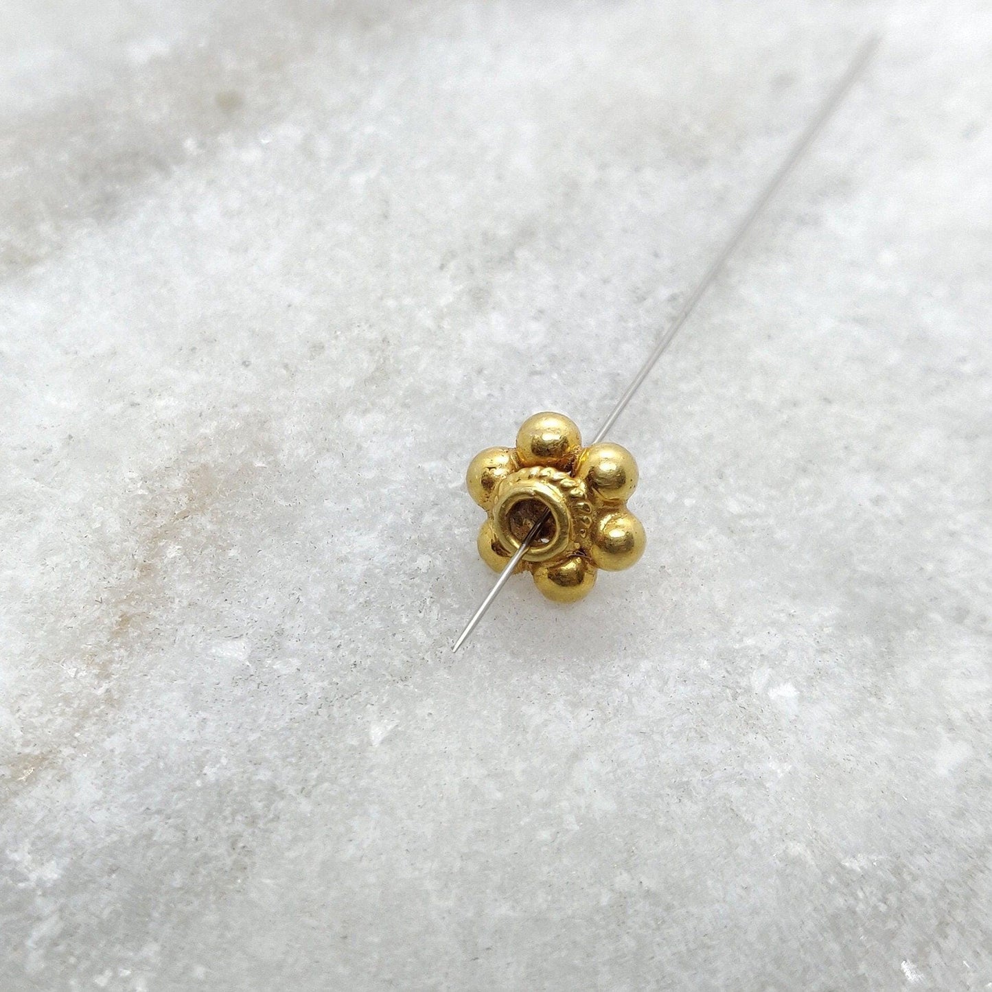 Wheel Spacer 18k Yellow Gold Finding Jewelry DIY Craft - Kanika Creations