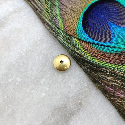18k Solid Yellow Gold Spacer Beads 3x8mm - Kanika Creations