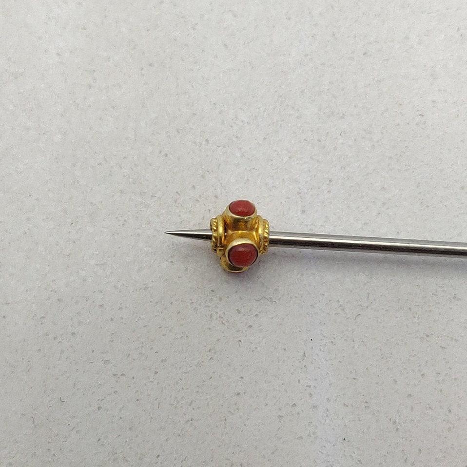18k Solid Yellow Gold Stone Studded Wheel Spacer Beads 5x4mm - Kanika Creations
