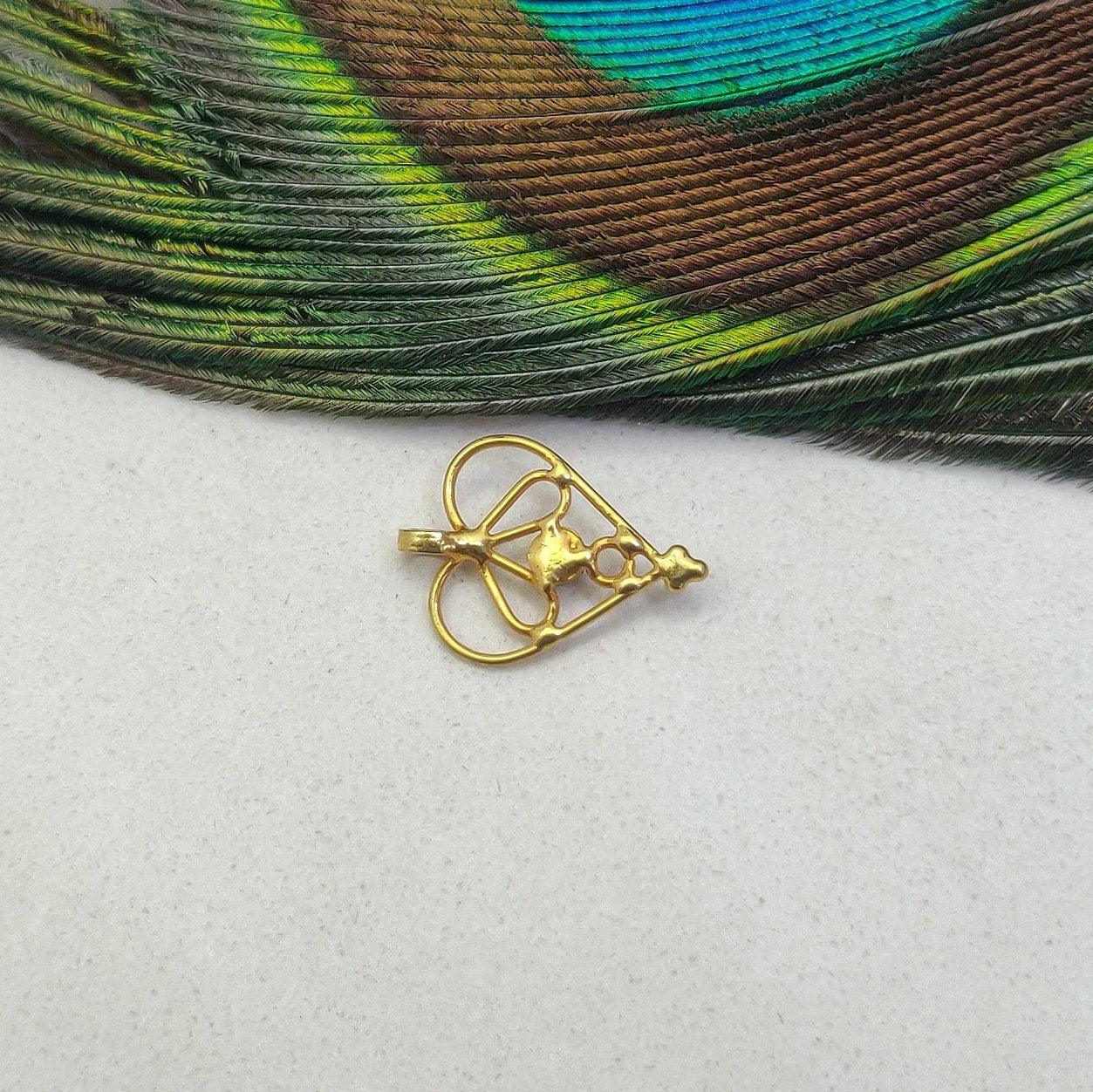 Love Heart Charm 18k Gold Pendant - Kanika Creations