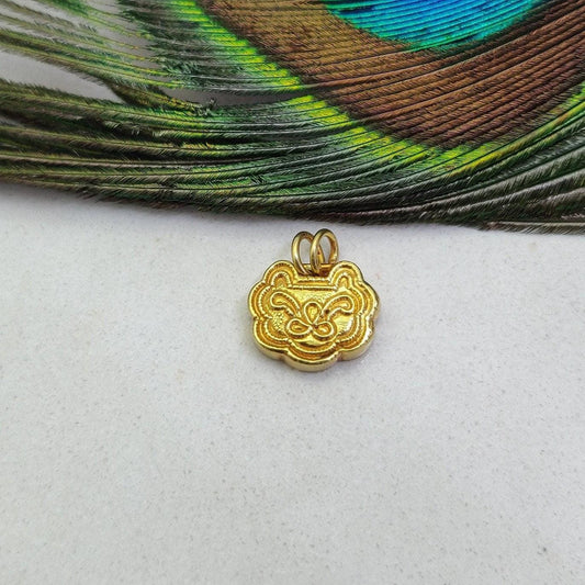 Style 18k Gold Charm Pendant 11X13MM - Kanika Creations