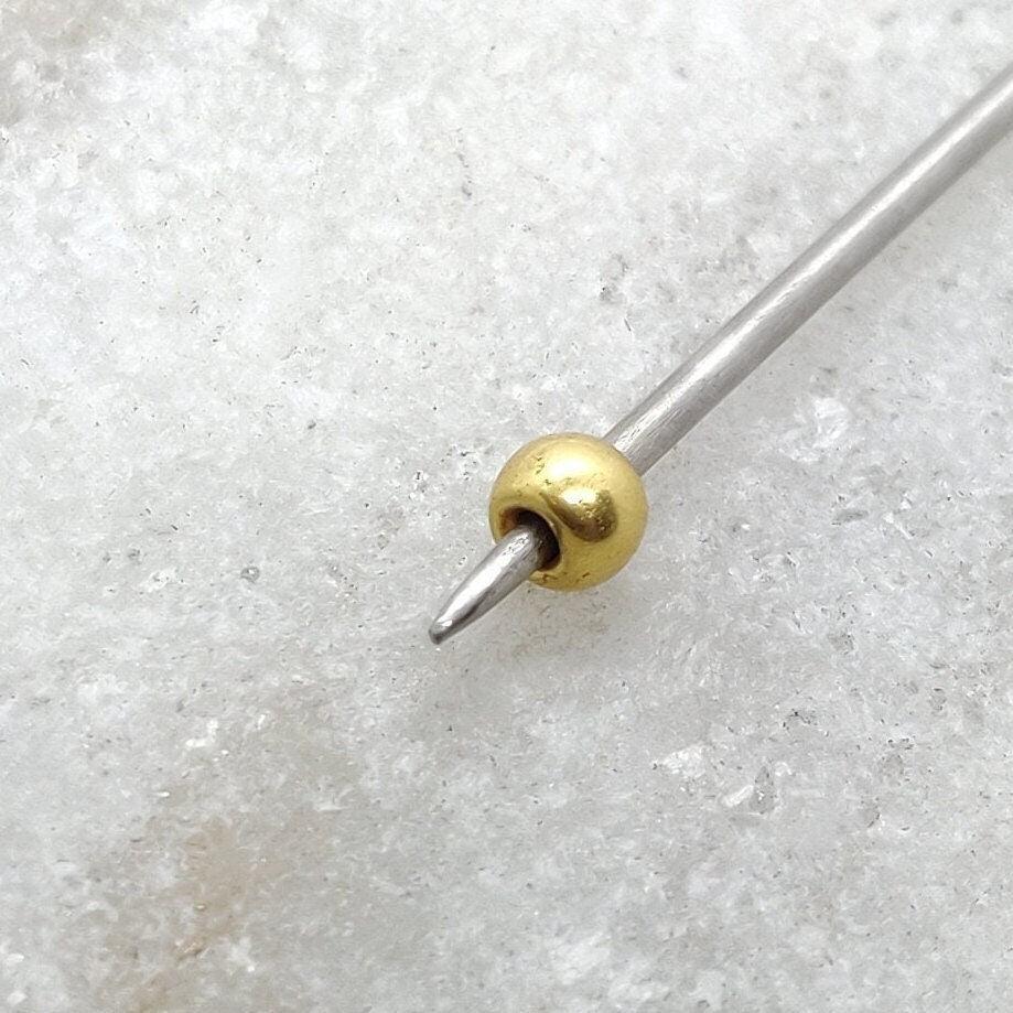 18k Yellow Gold Ball Bead Craft Supplies Sold as 5 pcs - Kanika Creations