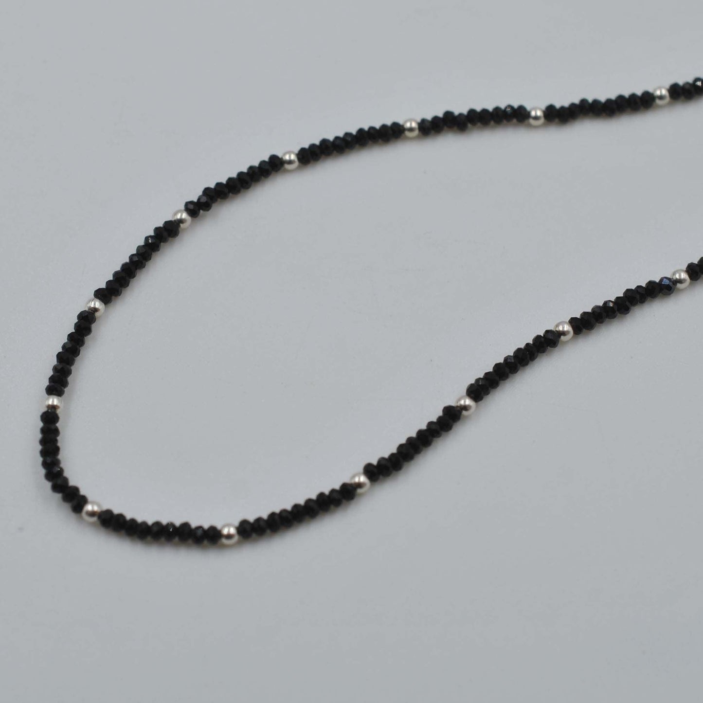 Natural Black Spinel Beaded Women Necklace - Kanika Creations