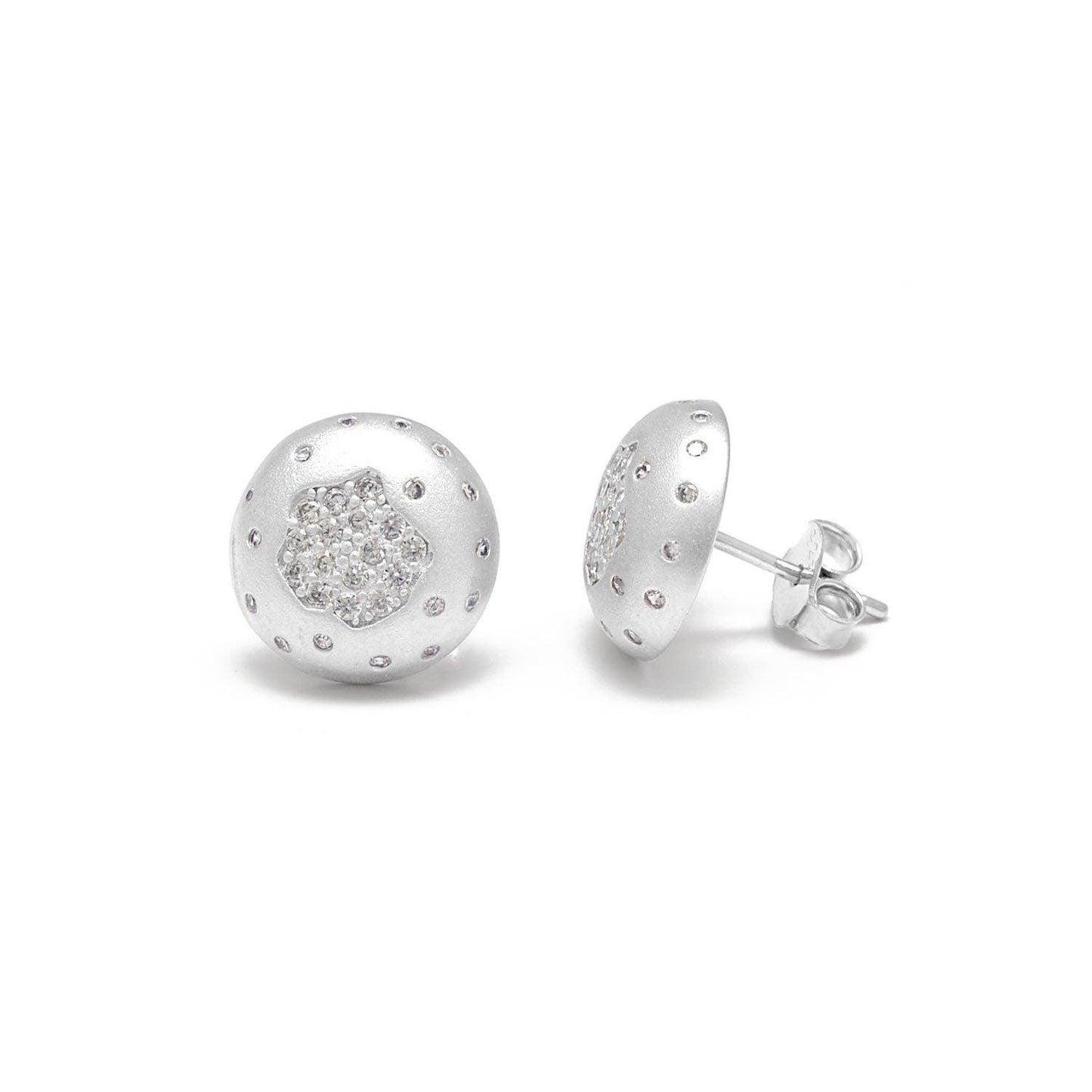 Cubic Zirconia Minimalist Silver Jewelry Set - Kanika Creations