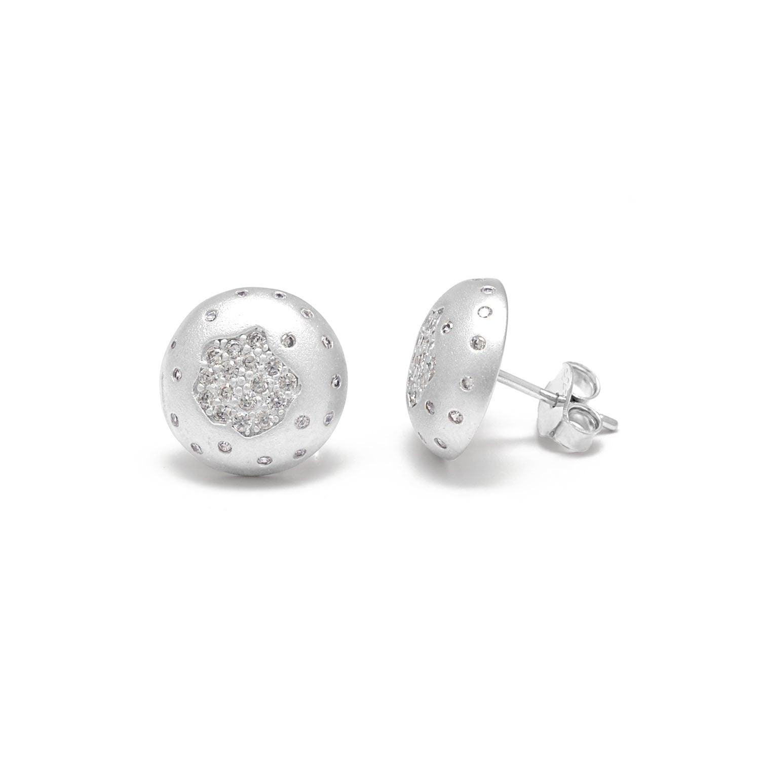 Cubic Zirconia Minimalist Silver Jewelry Set - Kanika Creations