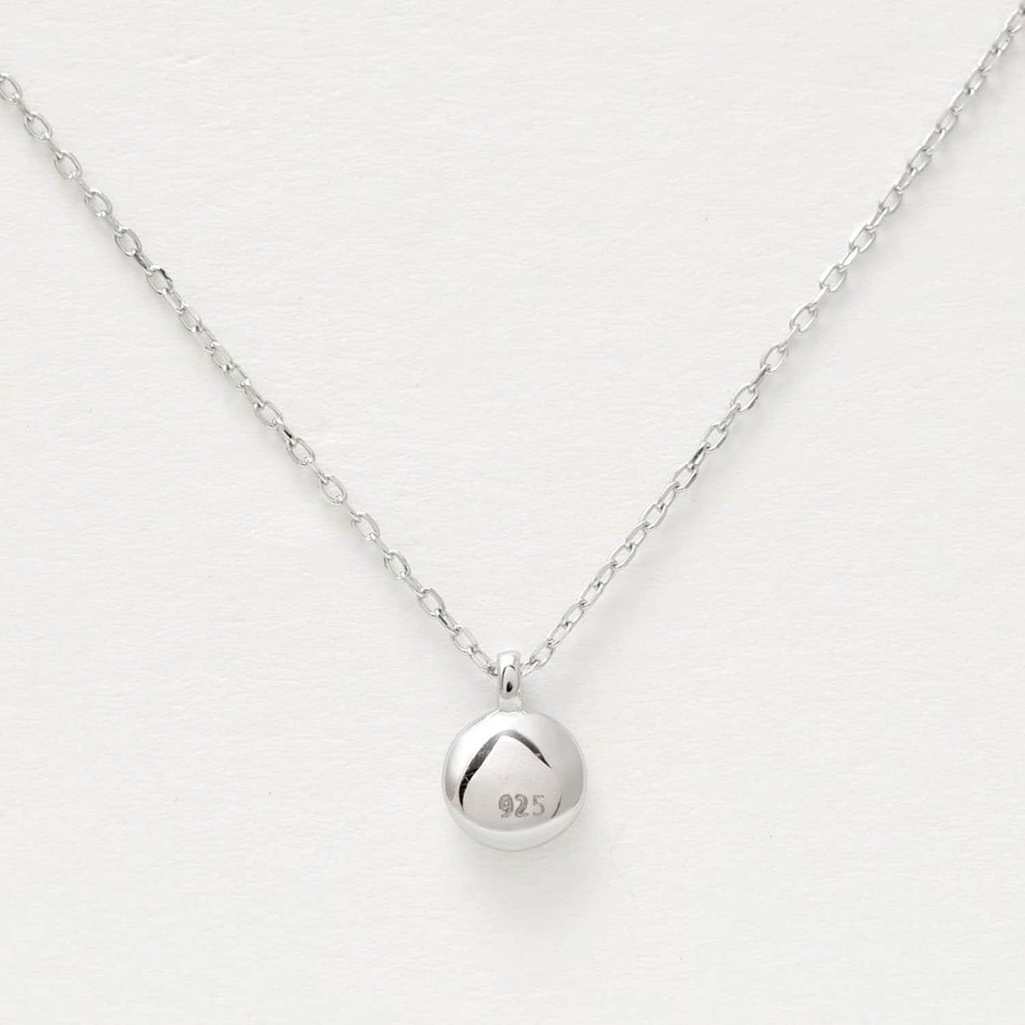 925 Silver Disc Silver Charm Necklace Jewelry - Kanika Creations