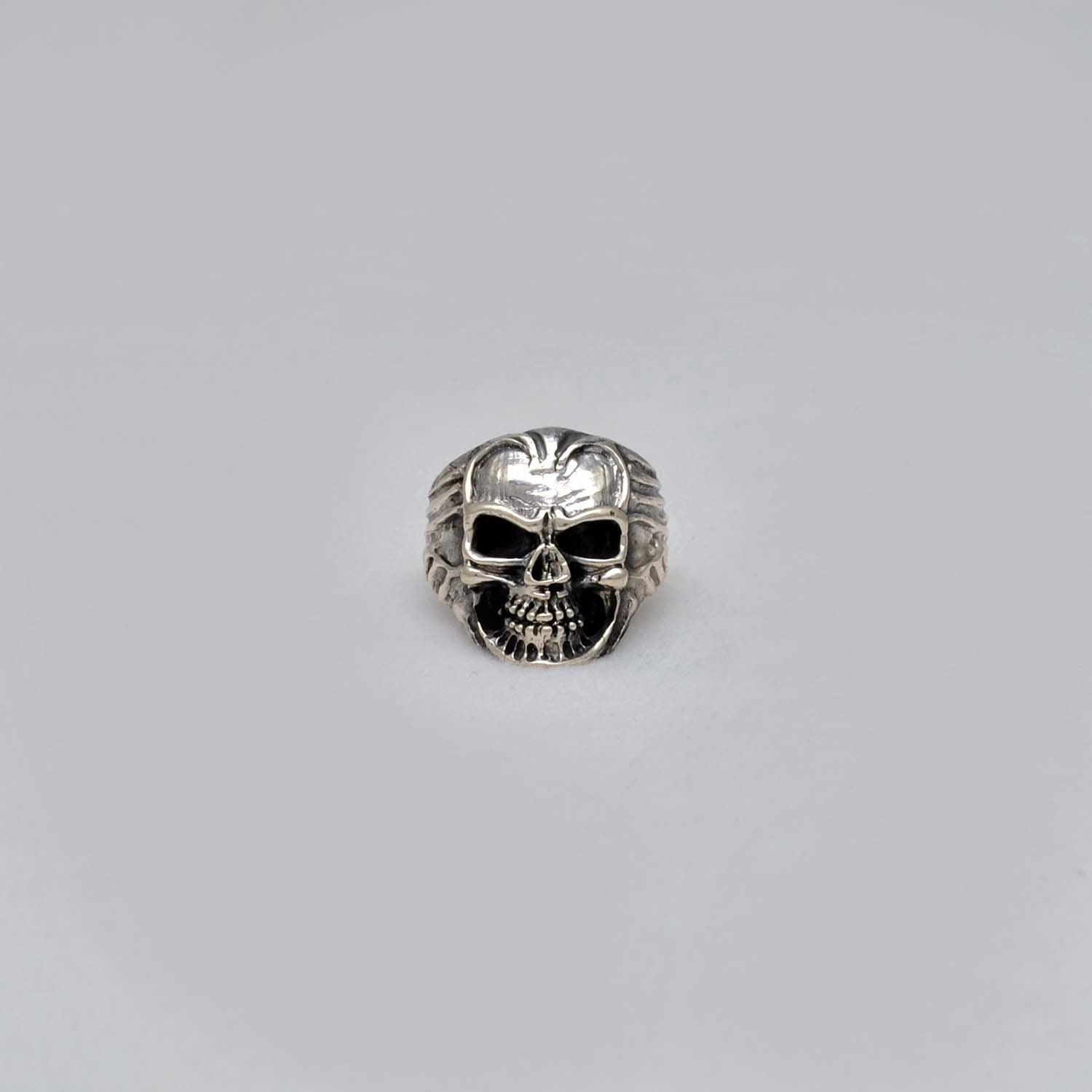 Silver Skull Ring Size 9 - Kanika Creations
