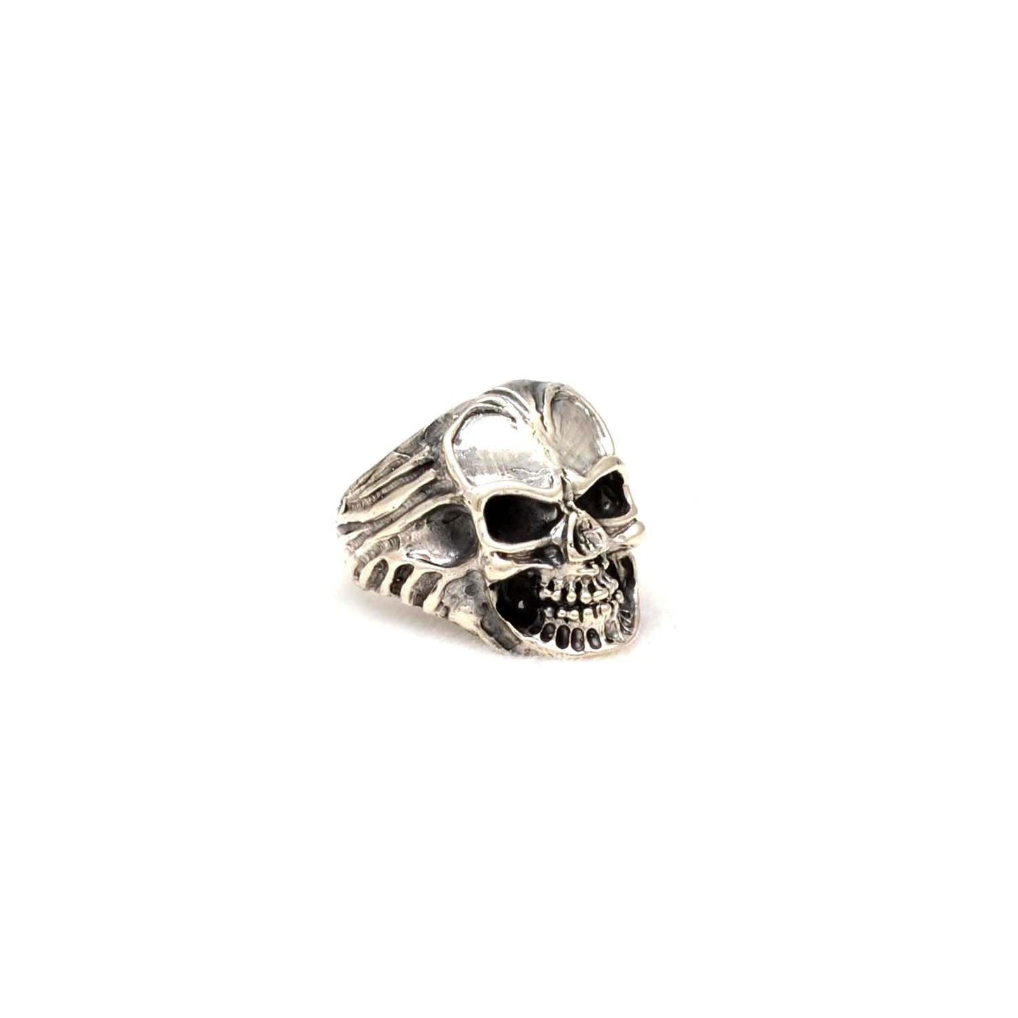 Silver Skull Ring Size 9 - Kanika Creations