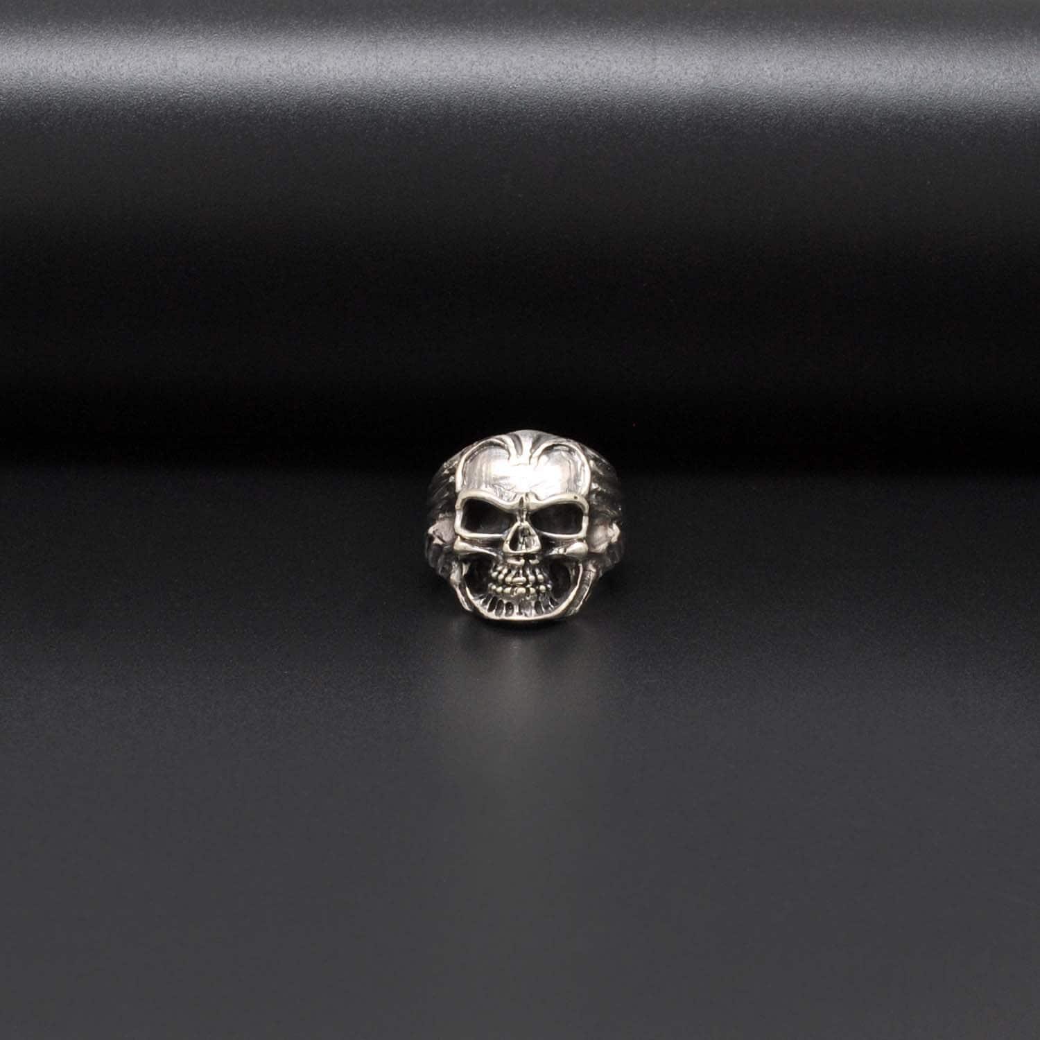 Silver Skull Ring Size 9 - Kanika Creations