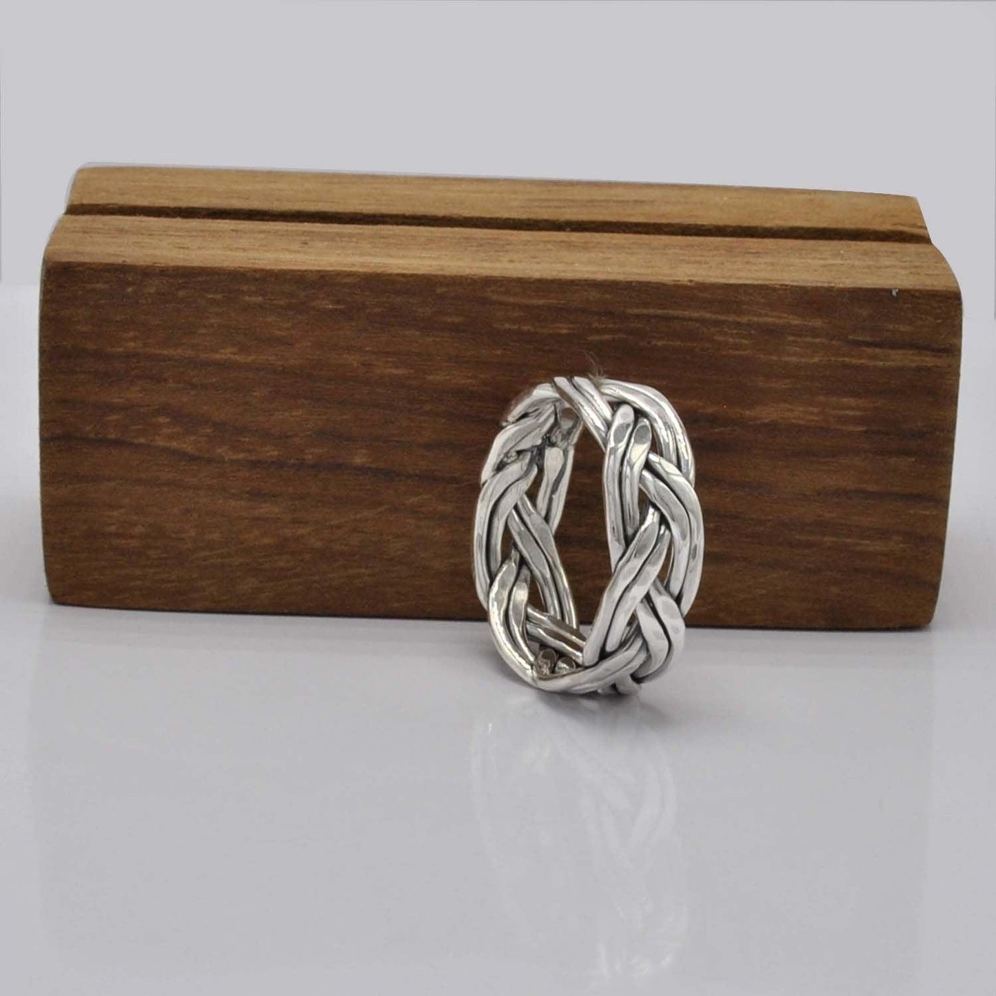 Silver Woven Ring Size 12 - Kanika Creations