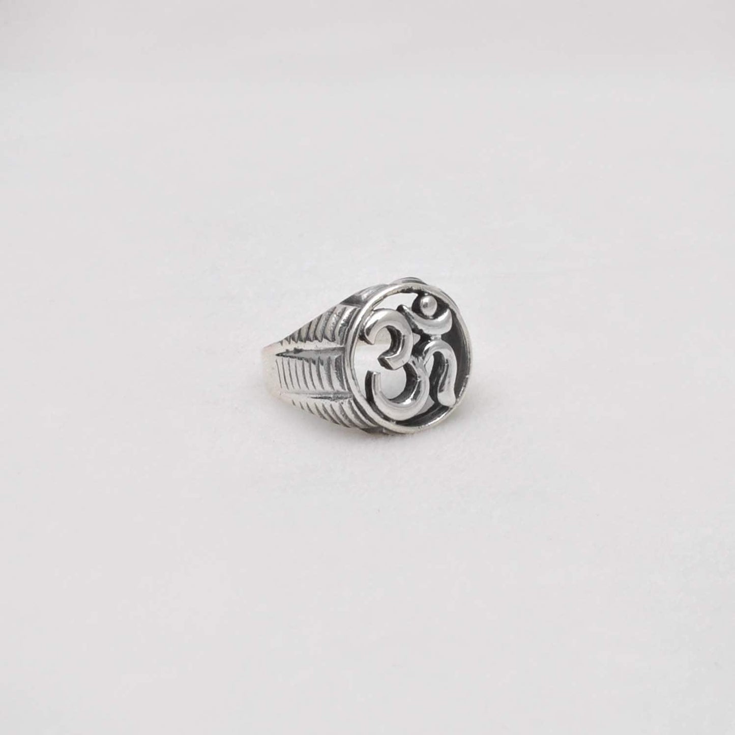 Silver Om Ring Size 10 Spiritual Jewelry - Kanika Creations