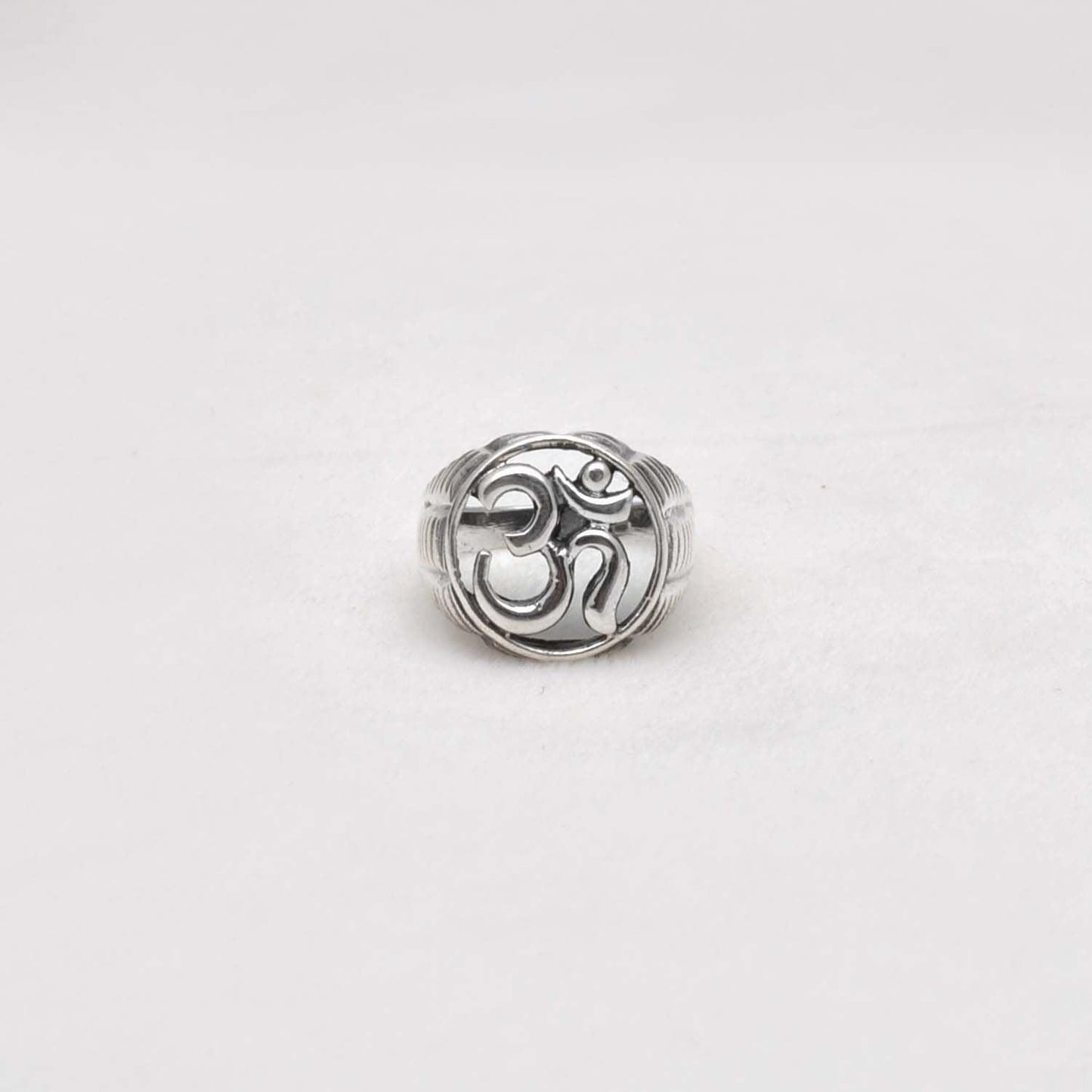 Silver Om Ring Size 10 Spiritual Jewelry - Kanika Creations