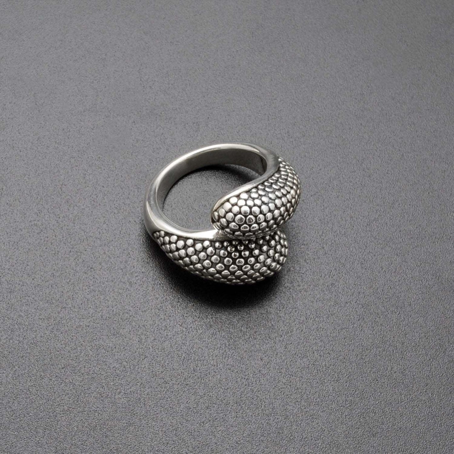 Sterling Silver Bypass Ring Size 8 - Kanika Creations