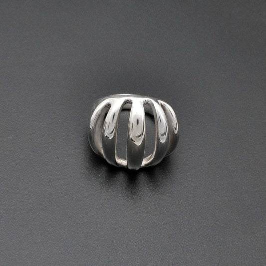 925 Sterling Silver Dome Ring (Size 9) - Kanika Creations