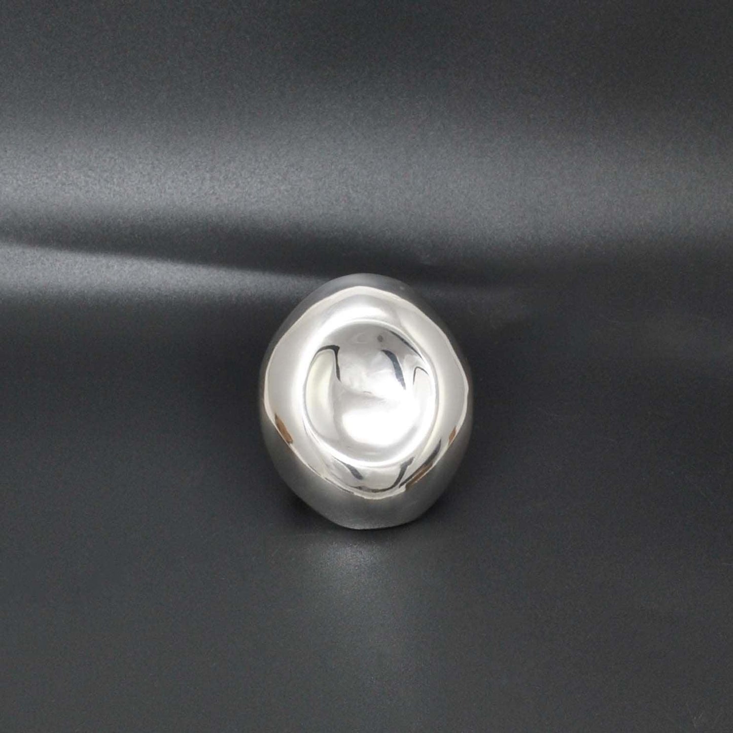 Long contemporary sterling silver ring - Kanika Creations