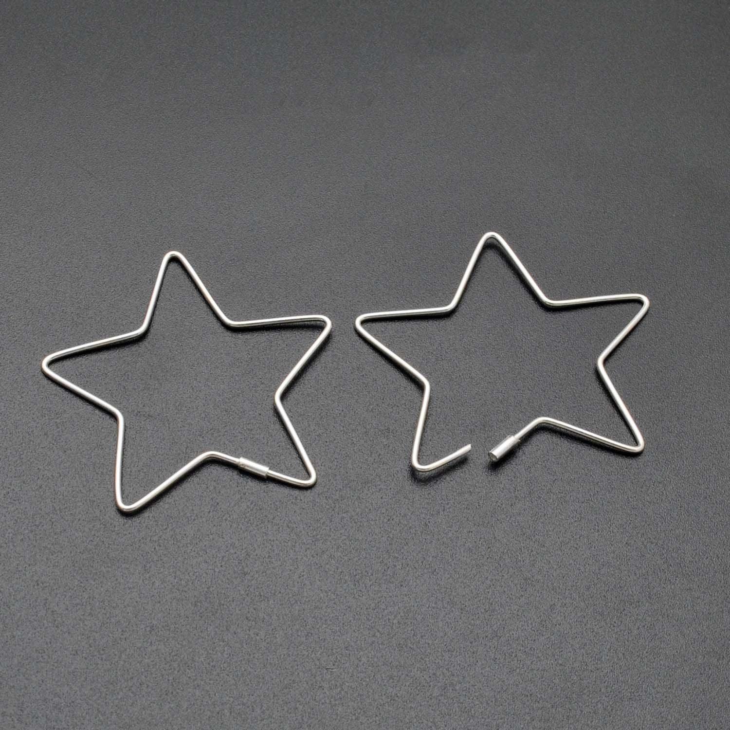 Star Minimalist Sliver Dainty Ear Clips Earrings - Kanika Creations