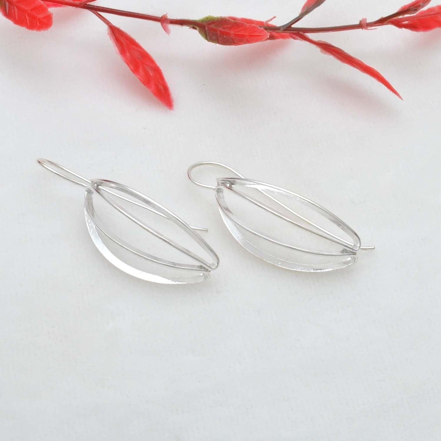 Women's Fashion Curved Drop Dangle Earring - Kanika Creations