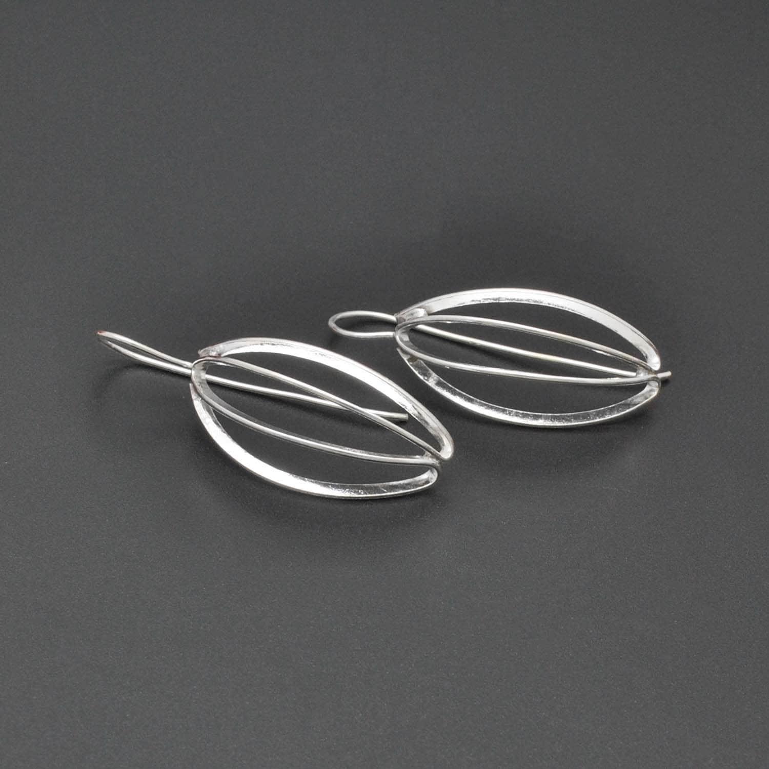 Women's Fashion Curved Drop Dangle Earring - Kanika Creations