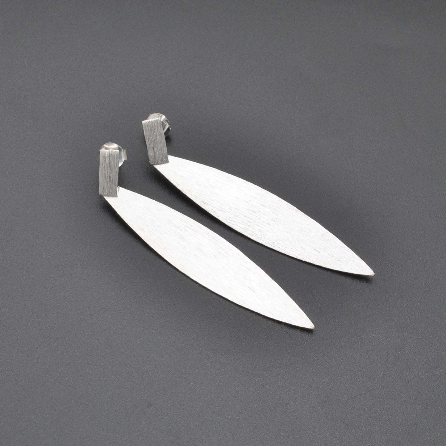 Silver Long Stud Earring Women Jewelry - Kanika Creations
