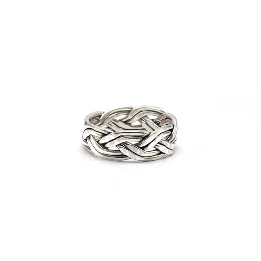 Silver Woven Ring Size 12 - Kanika Creations