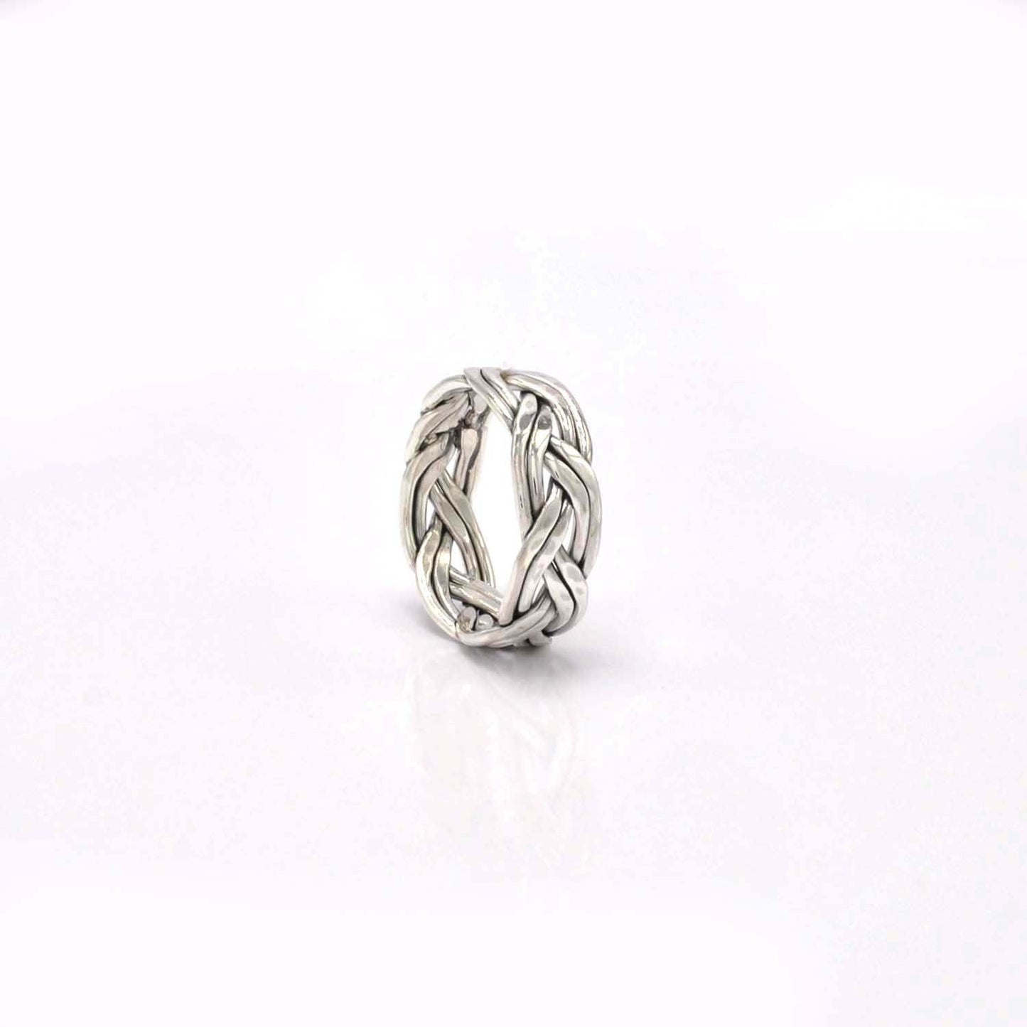 Silver Woven Ring Size 12 - Kanika Creations