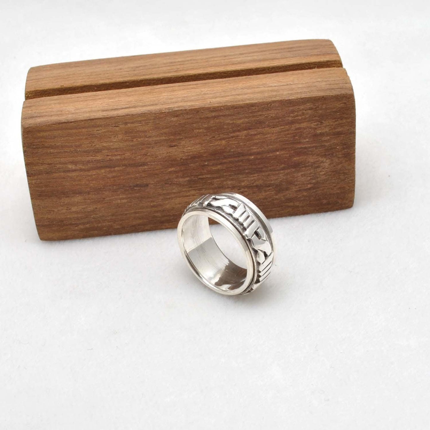 Spinner Roman numeral ring Size 8 - Kanika Creations