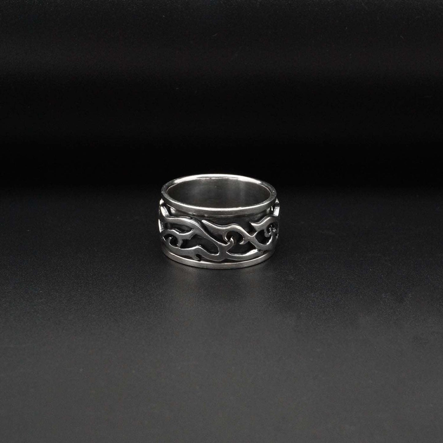 Sterling Silver Tribal Ring Band 10 - Kanika Creations