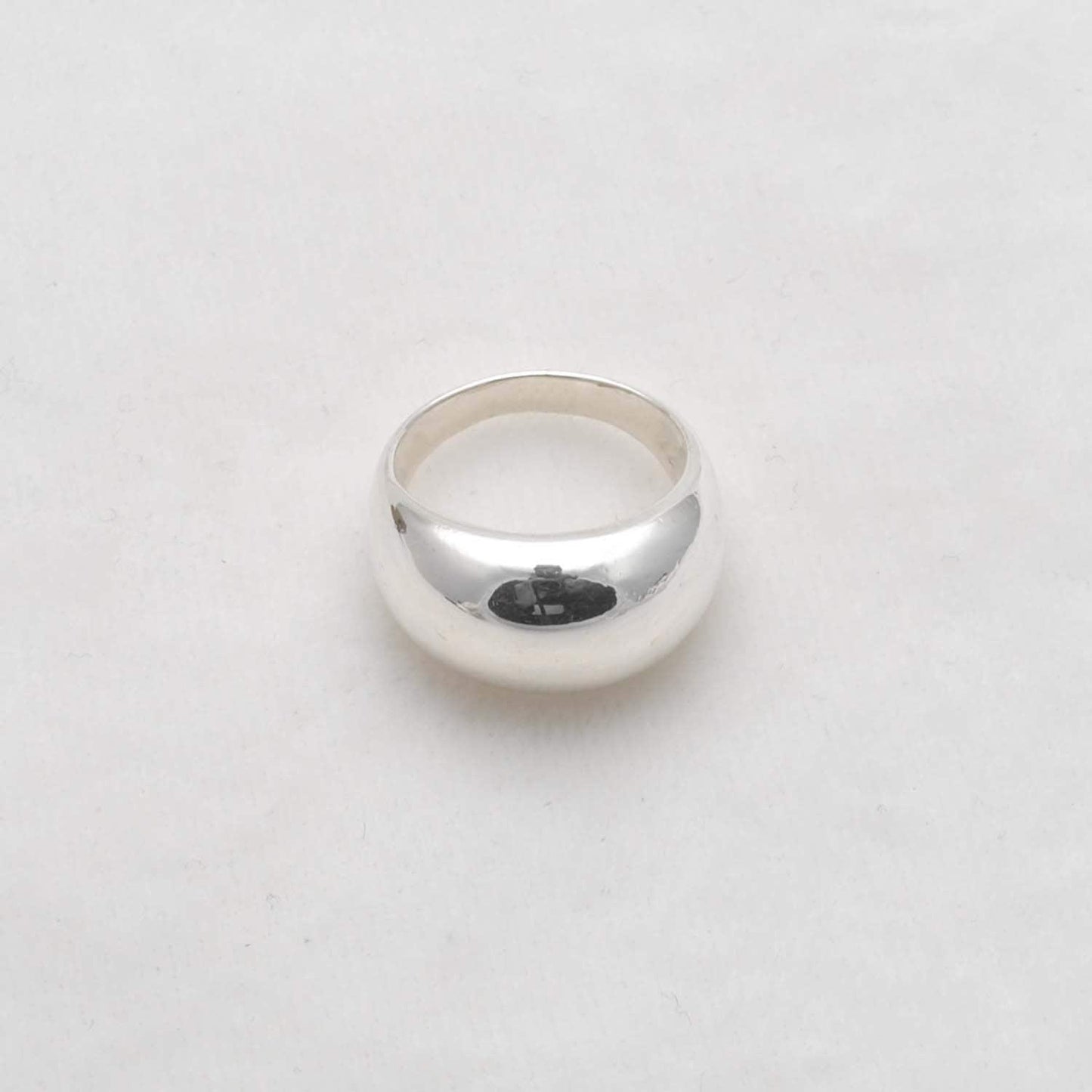 Sterling Silver Dome Ring, Size 9 - Kanika Creations