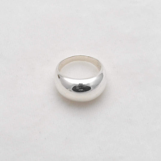 Sterling Silver Dome Ring, Size 9 - Kanika Creations