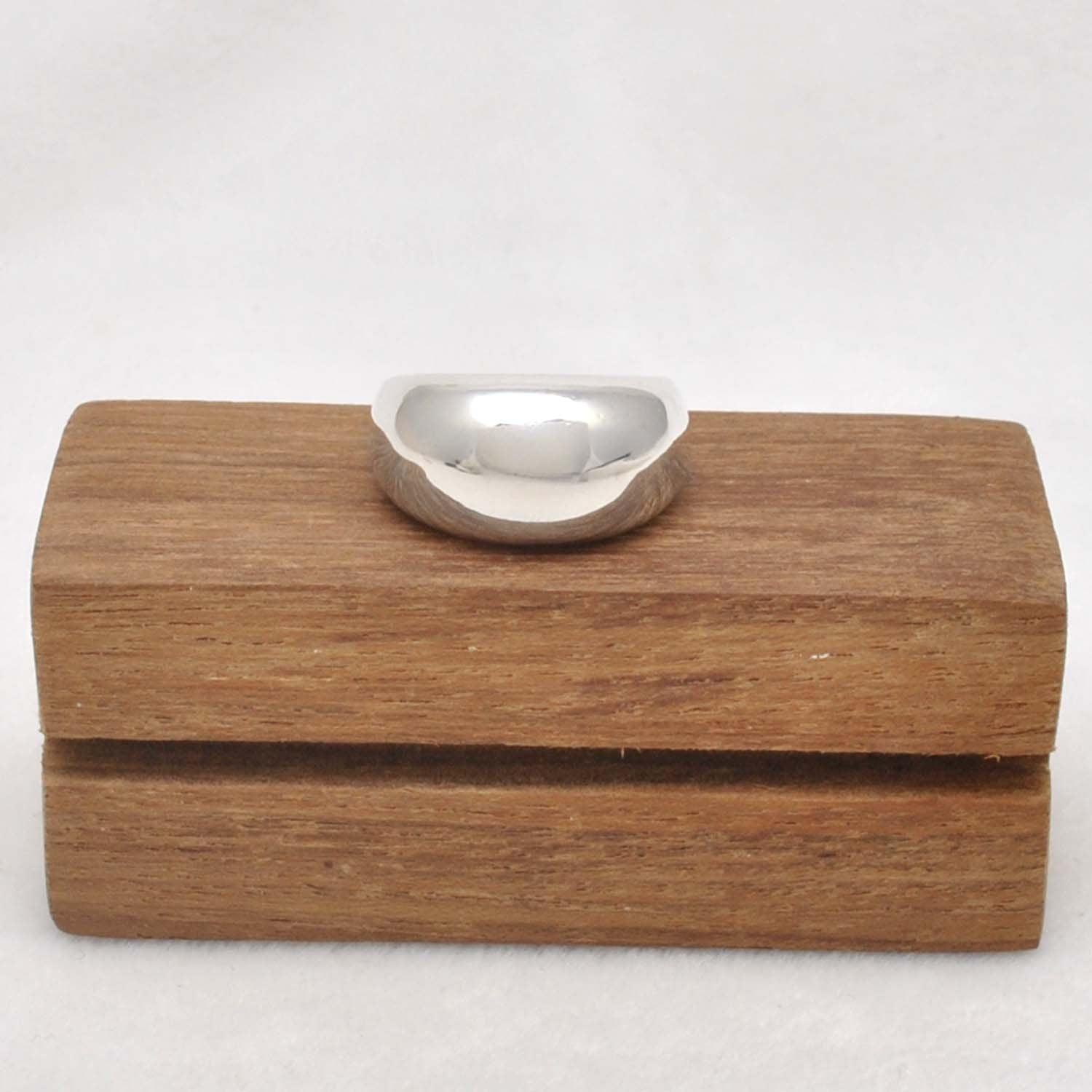 Sterling Silver Dome Ring, Size 9 - Kanika Creations