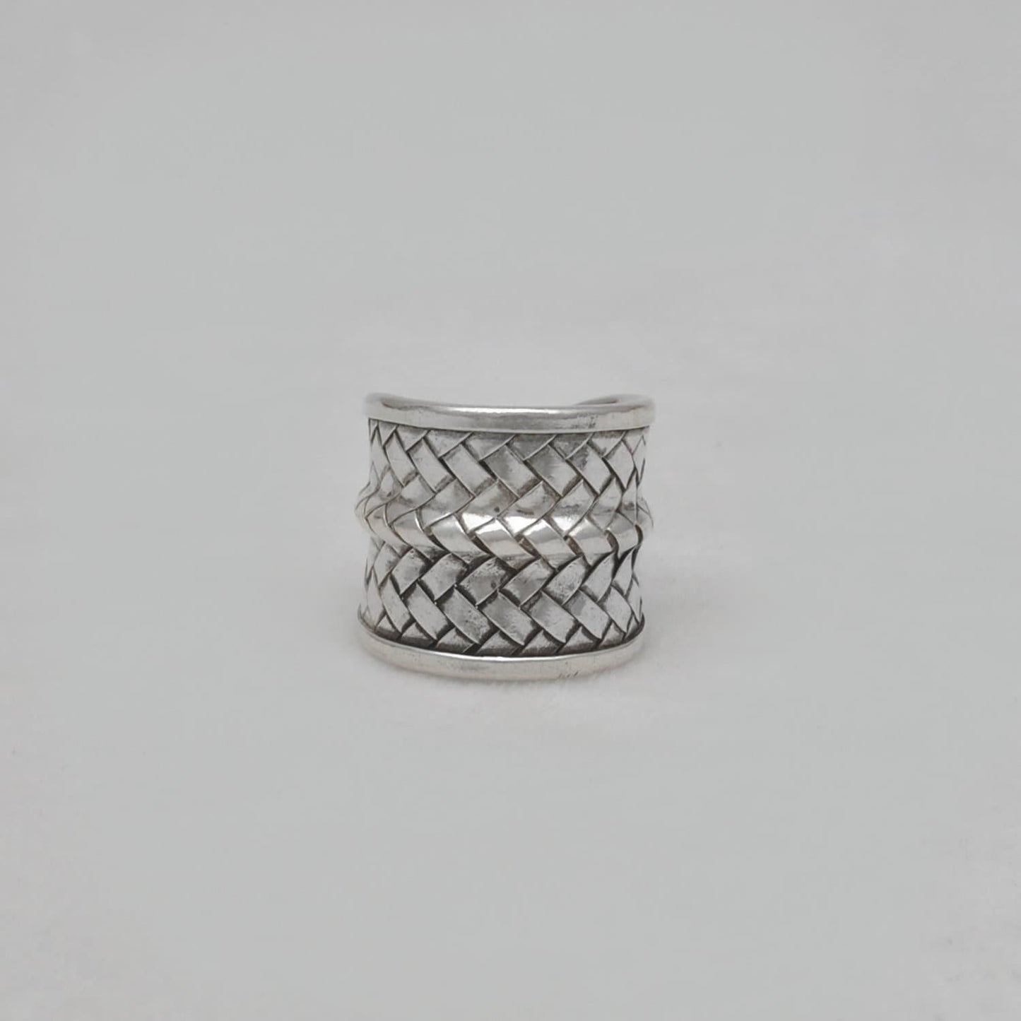 Sterling Silver Braided Ring Size 10 Weave Jewelry - Kanika Creations