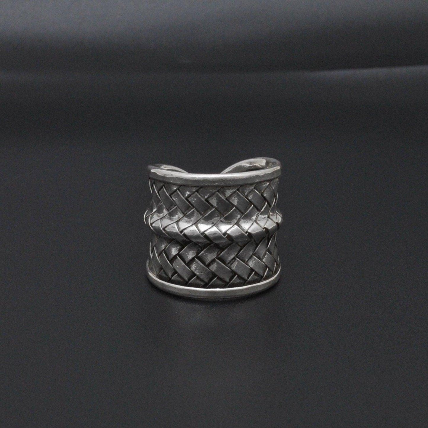 Sterling Silver Braided Ring Size 10 Weave Jewelry - Kanika Creations
