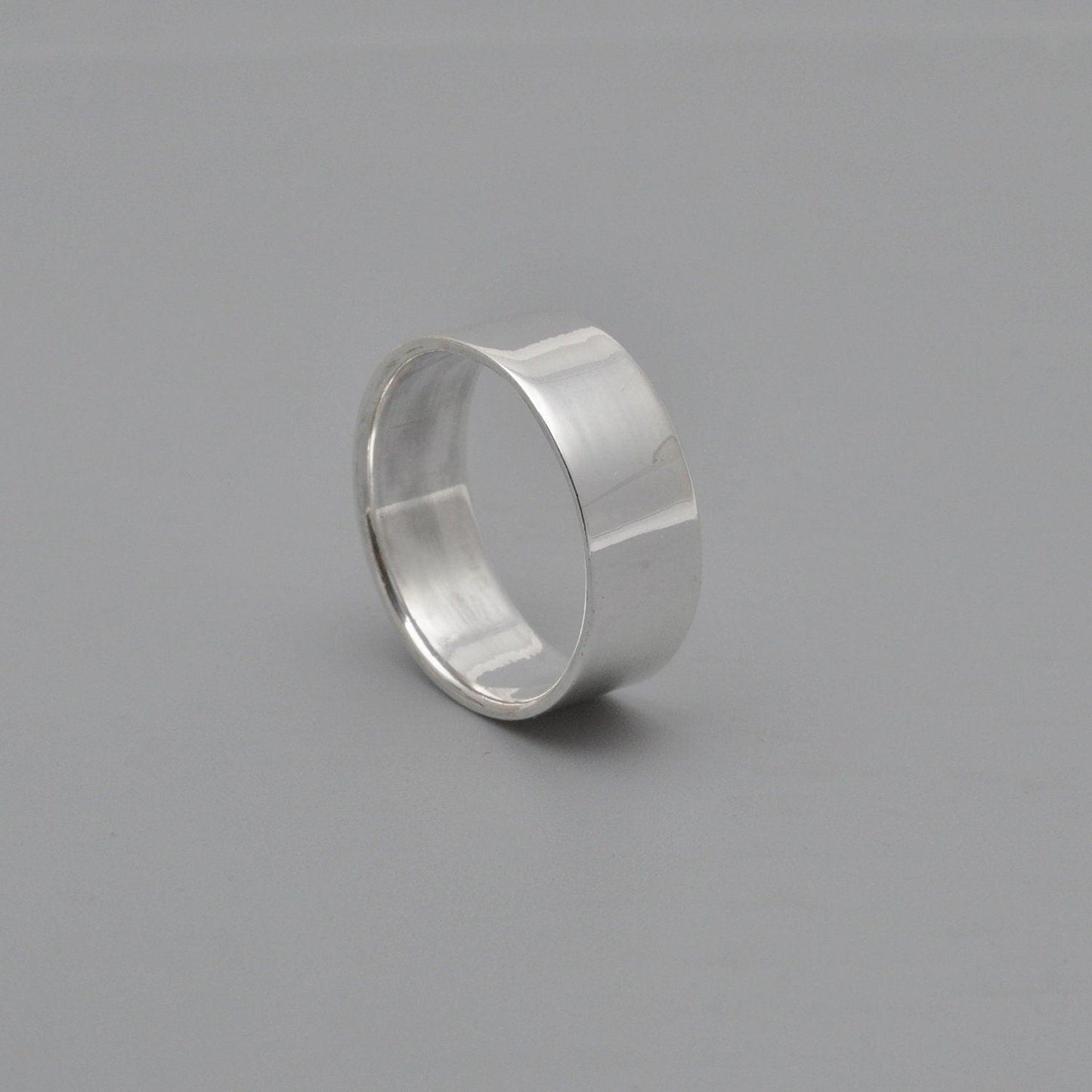 Plain Sterling Silver Band Ring Size 9 - Kanika Creations