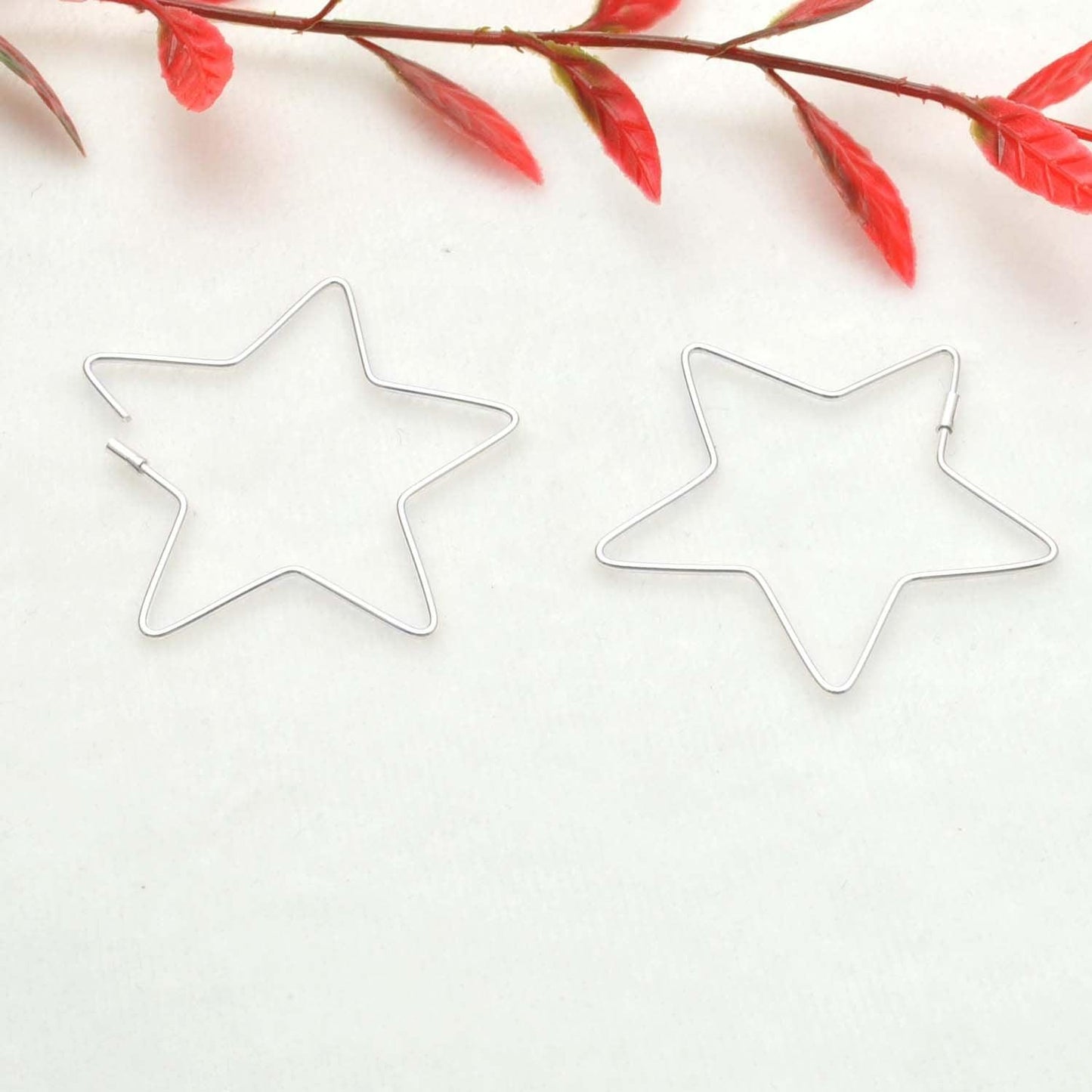 Star Minimalist Sliver Dainty Ear Clips Earrings - Kanika Creations