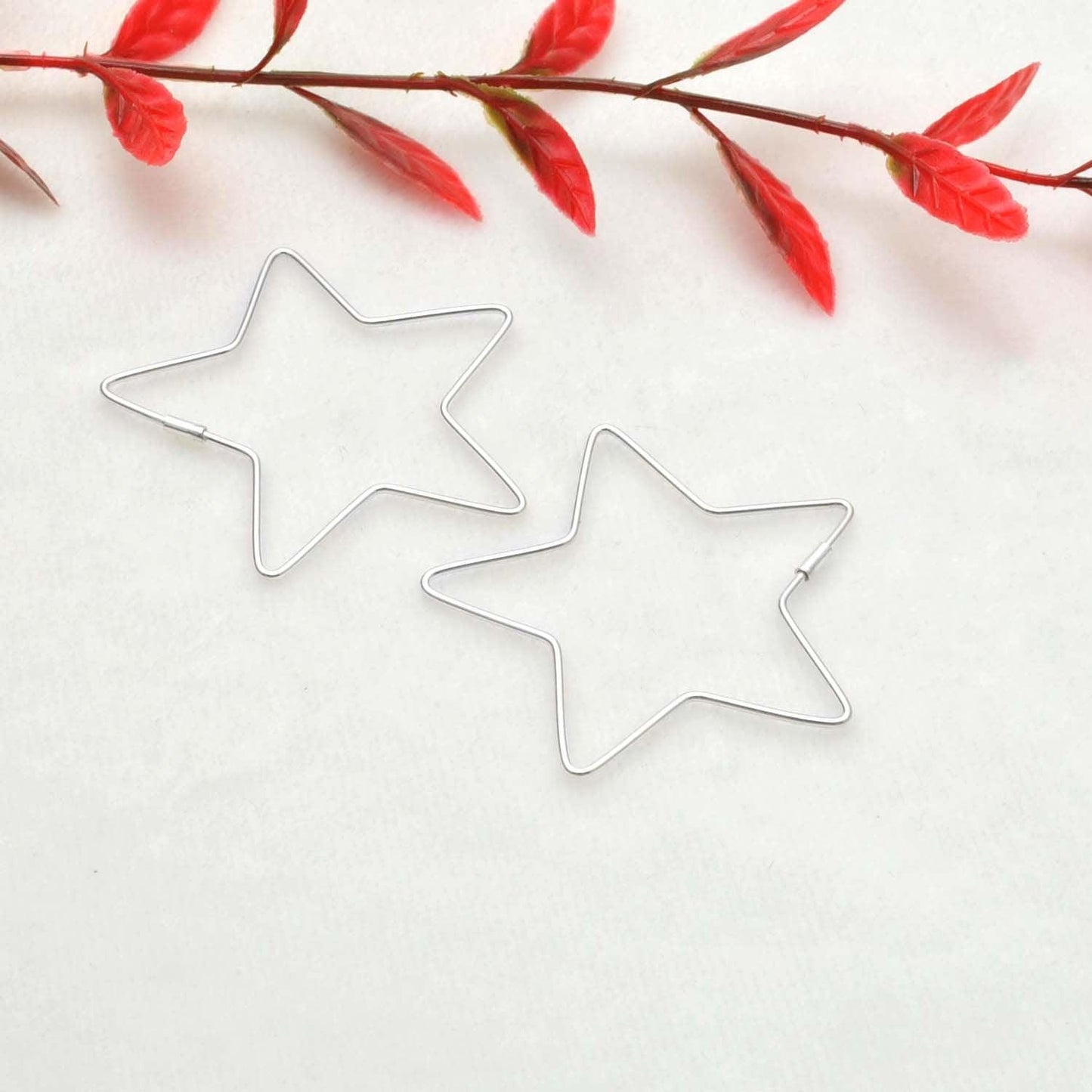 Star Minimalist Sliver Dainty Ear Clips Earrings - Kanika Creations