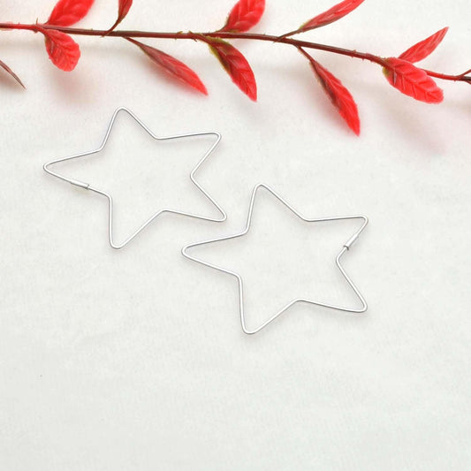 Star Minimalist Sliver Dainty Ear Clips Earrings - Kanika Creations