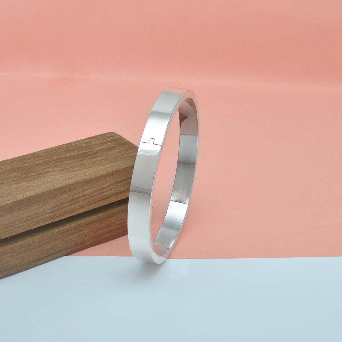 6mm & 8mm Wide Sterling Silver Unisex Bangle - Kanika Creations