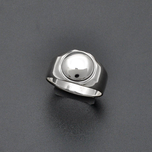925 Sterling Silver Minimalist Band Ring 11 US - Kanika Creations