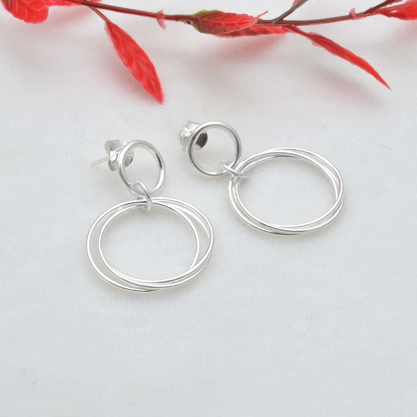 925 Silver Contemporary Stud Earring - Kanika Creations