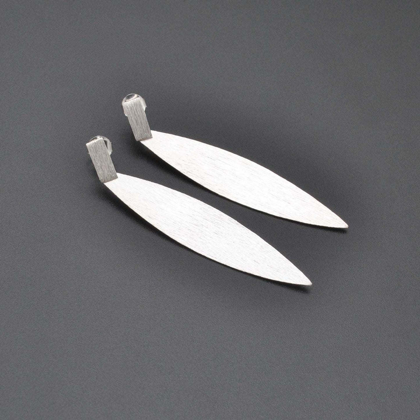 Silver Long Stud Earring Women Jewelry - Kanika Creations