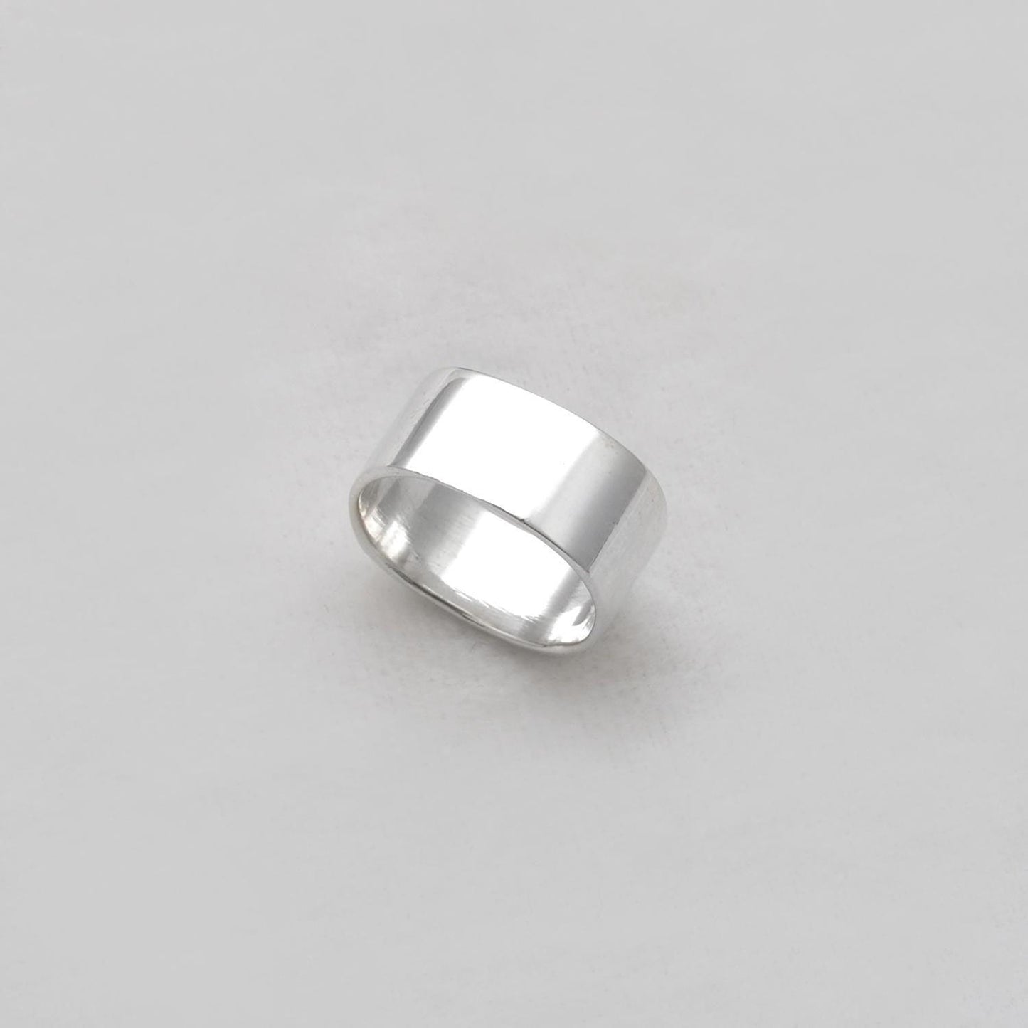 Square Solid Sterling Silver Band Ring Size 7 - Kanika Creations