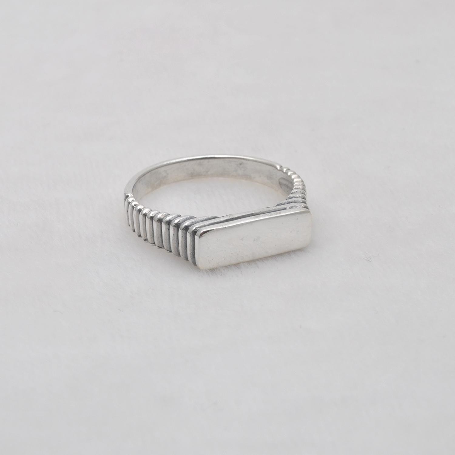 Signet Men's Thumb Ring Size 14 - Kanika Creations