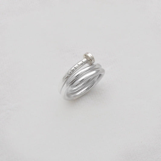 925 Sterling Silver Spike Ring 4 US - Kanika Creations