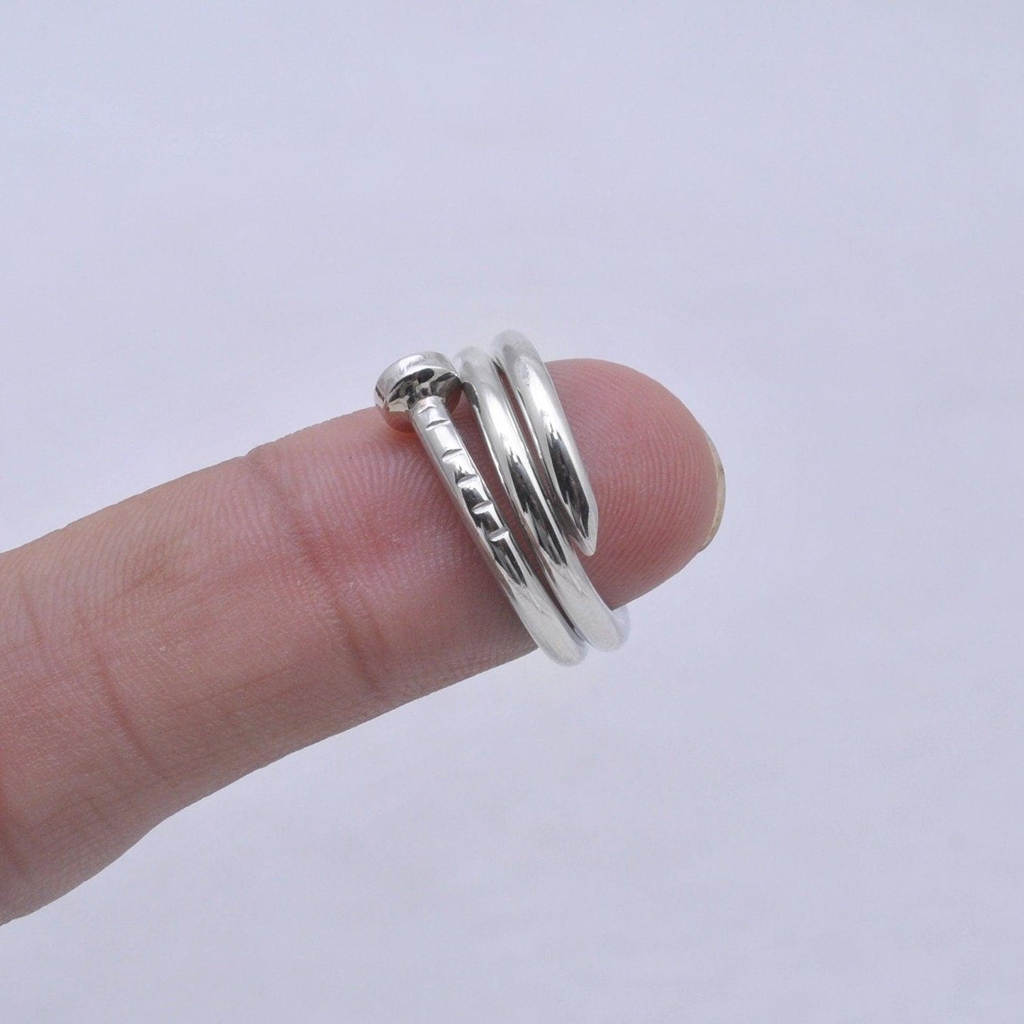 925 Sterling Silver Spike Ring 4 US - Kanika Creations