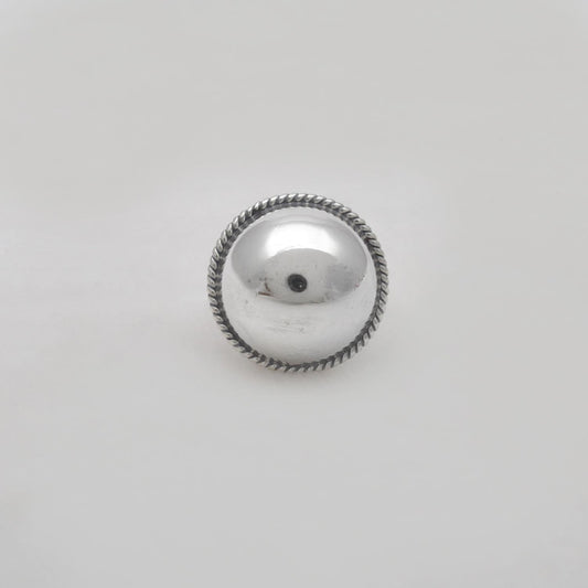925 Sterling Silver Chunky Dome Ring Size 6 - Kanika Creations