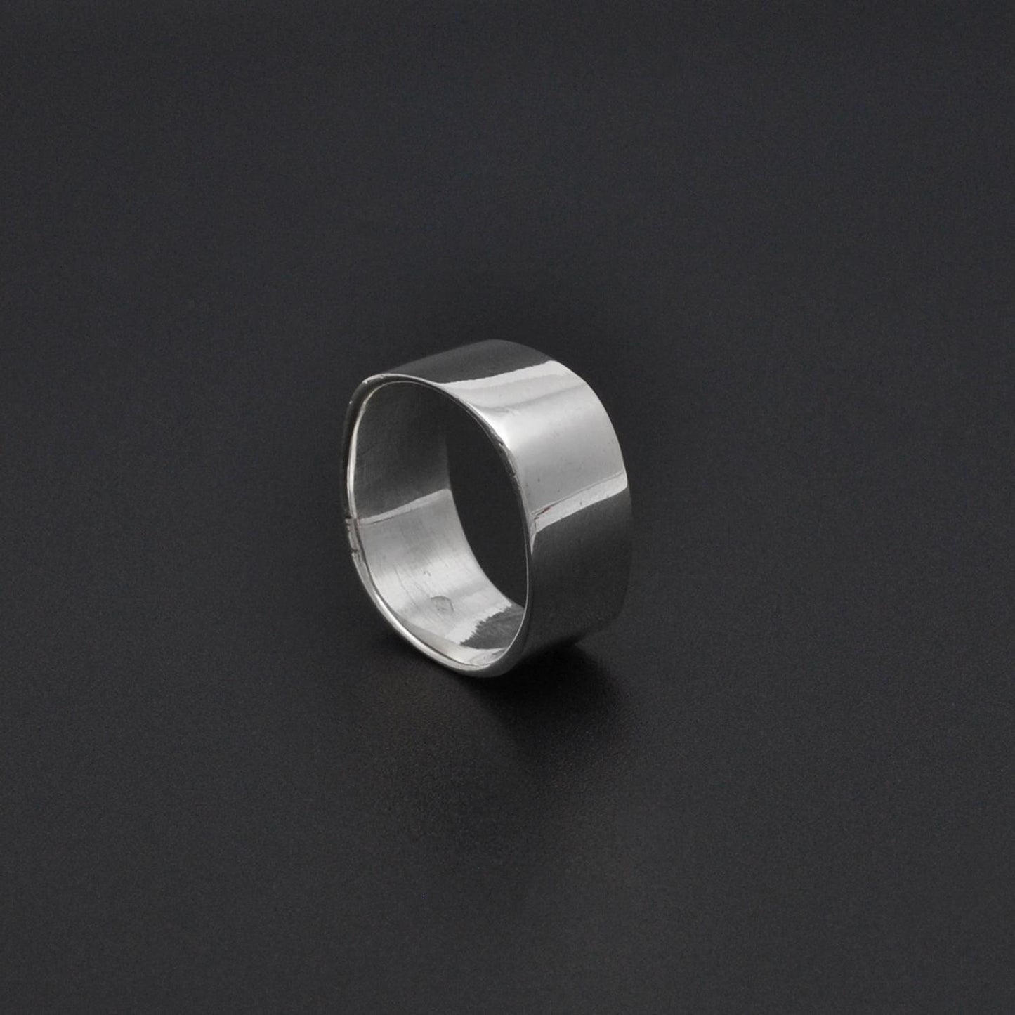 Square Solid Sterling Silver Band Ring Size 7 - Kanika Creations