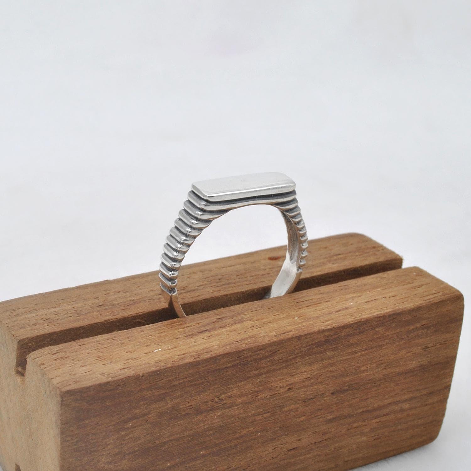 Signet Men's Thumb Ring Size 14 - Kanika Creations