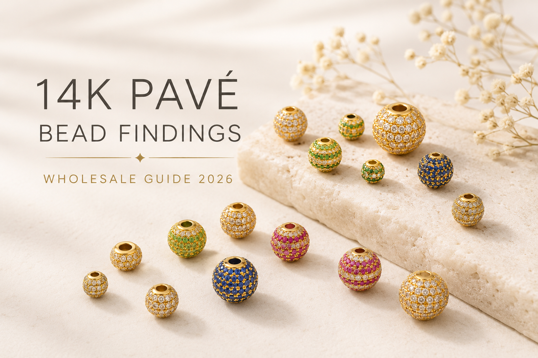 14K Pavé Bead Findings Wholesale from India: The 2026 Sourcing Guide for Jewelry Brands